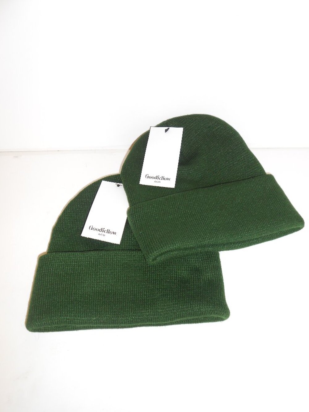 Goodfellow & Co. Green Double‑Layer Winter Skull Caps (Bundle of 2)